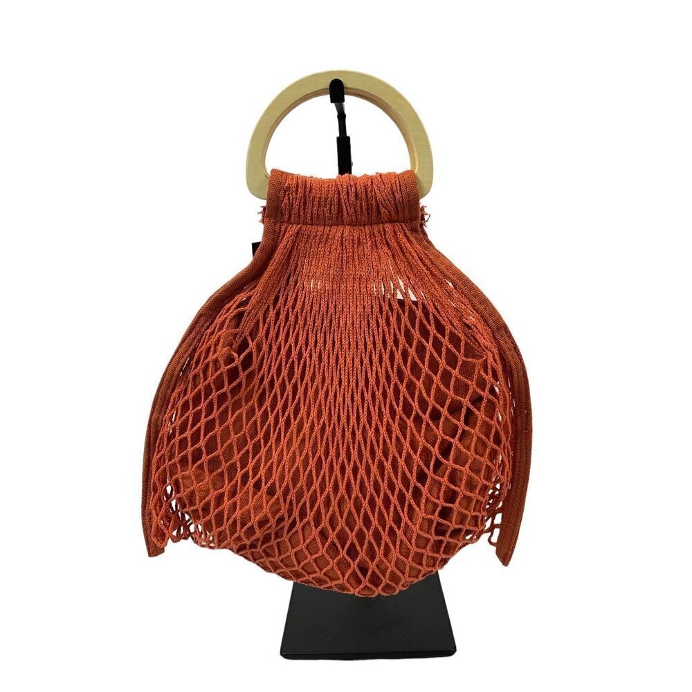 Wild Fable Women's Orange Knitted Handbag - Picture 2 of 6